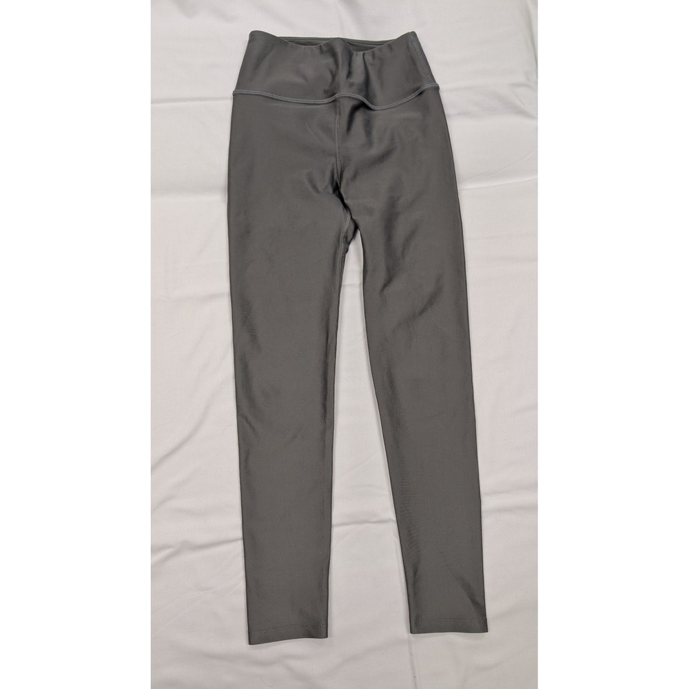 Noli‎ Yoga Leggings Gray High Rise Cropped Athletic Pants XS USA Made